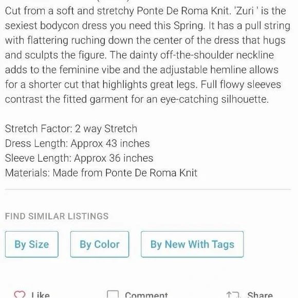 Beautiful Nude/Beige Dress - Picture 5 of 6